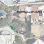 Aerial view of Ramsay Place rain garden project, Noarlunga