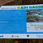 Interpretive sign at Ramsay Place rain garden project, Noarlunga - 2017
