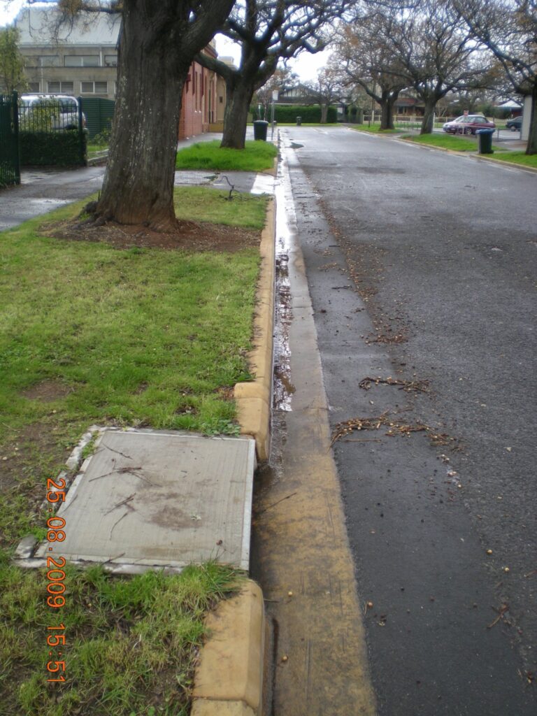 Dorset Avenue, Colonel Light Gardens - stormwater entry pit. Image: City of Mitcham