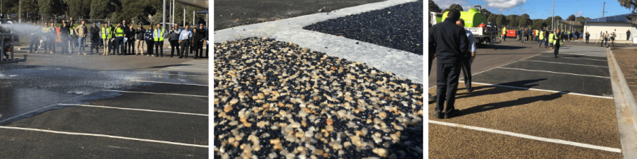 St Marys Carpark permeable paving, Laura Avenue, St Marys